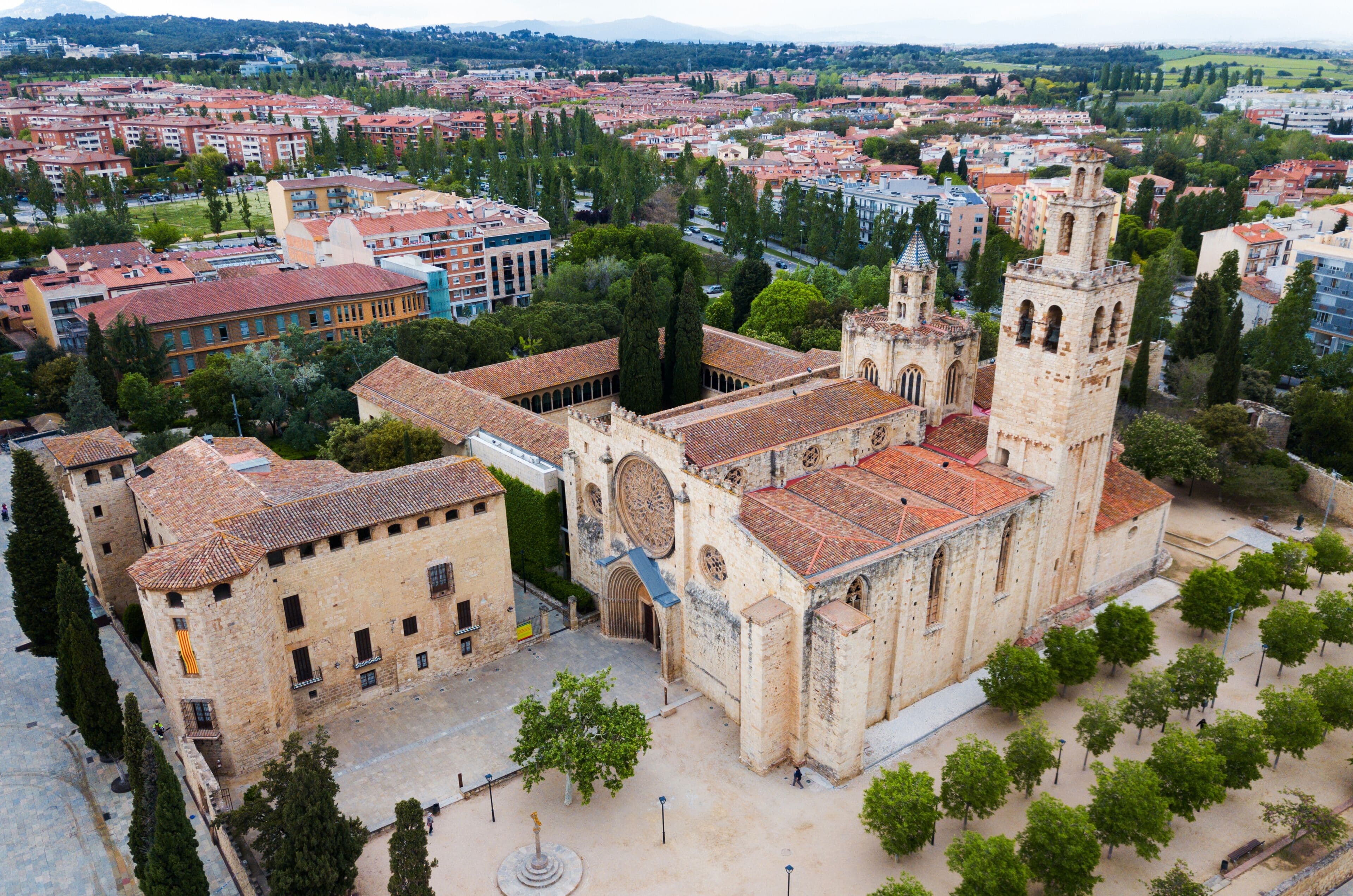 Vista aérea de Sant Cugat del Vallès, entorno de EPI Academy